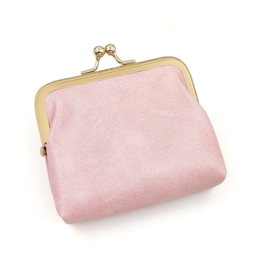Monedero impermeable mujer pastel de cuero PU con hebilla mini
