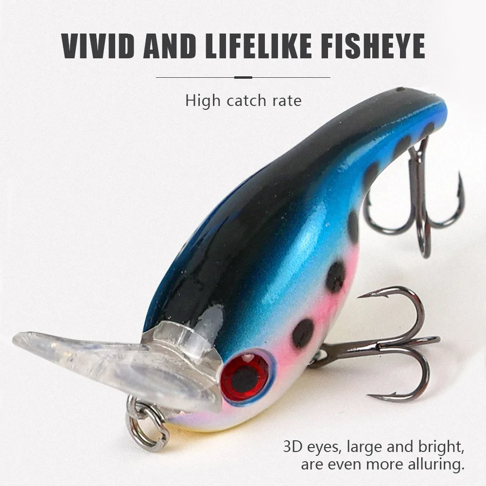 Señuelo wobblers Micro Minnow – Mini crankbait para lubina y trucha - imagen 3