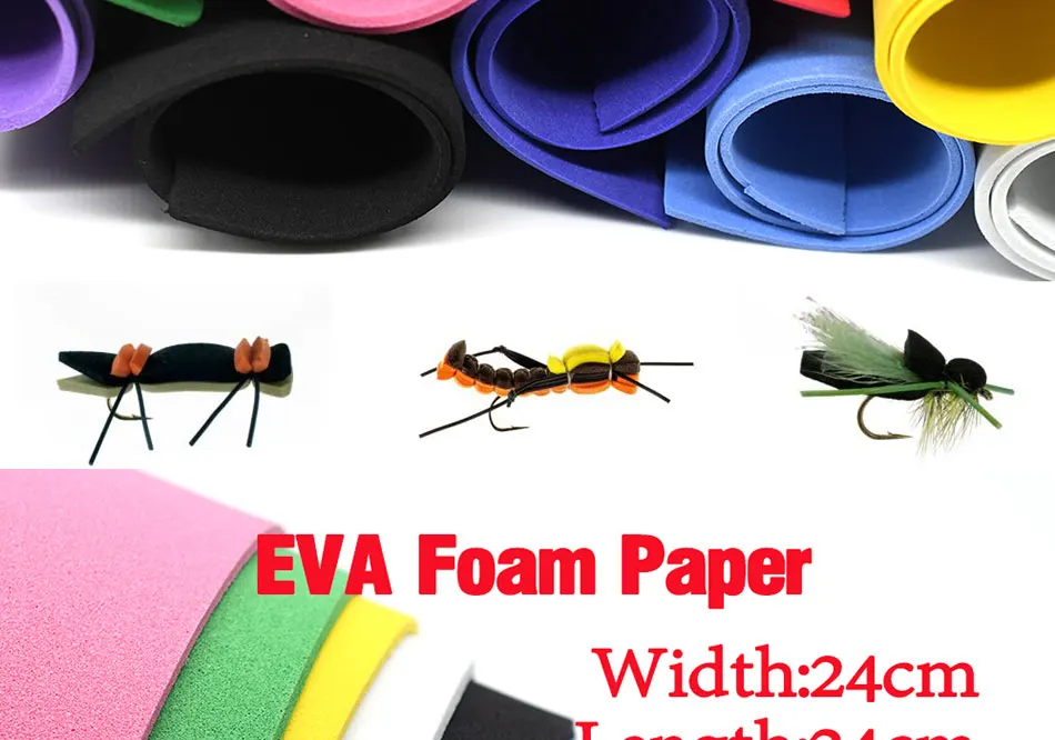 Set de 10 piezas de espuma EVA en colores variados