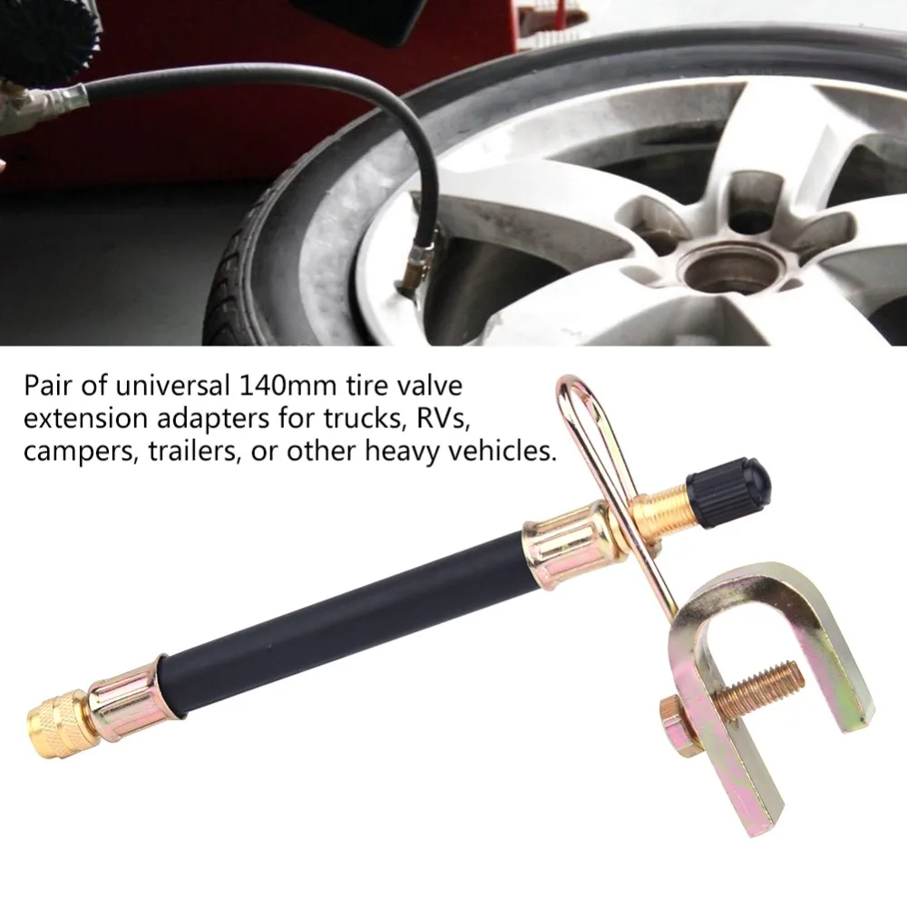 Extensión de válvula de neumático flexible universal con adaptador - imagen 3