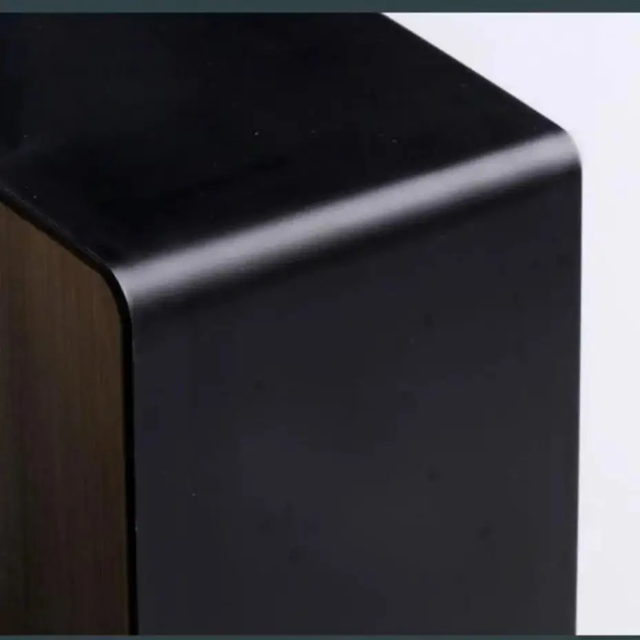 Porta servilletas con tapa de bambú de madera maciza para mesa