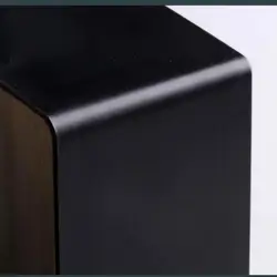 Porta servilletas con tapa de bambú de madera maciza para mesa
