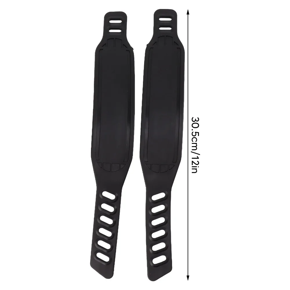 Correas negras para pedales, con ranuras
