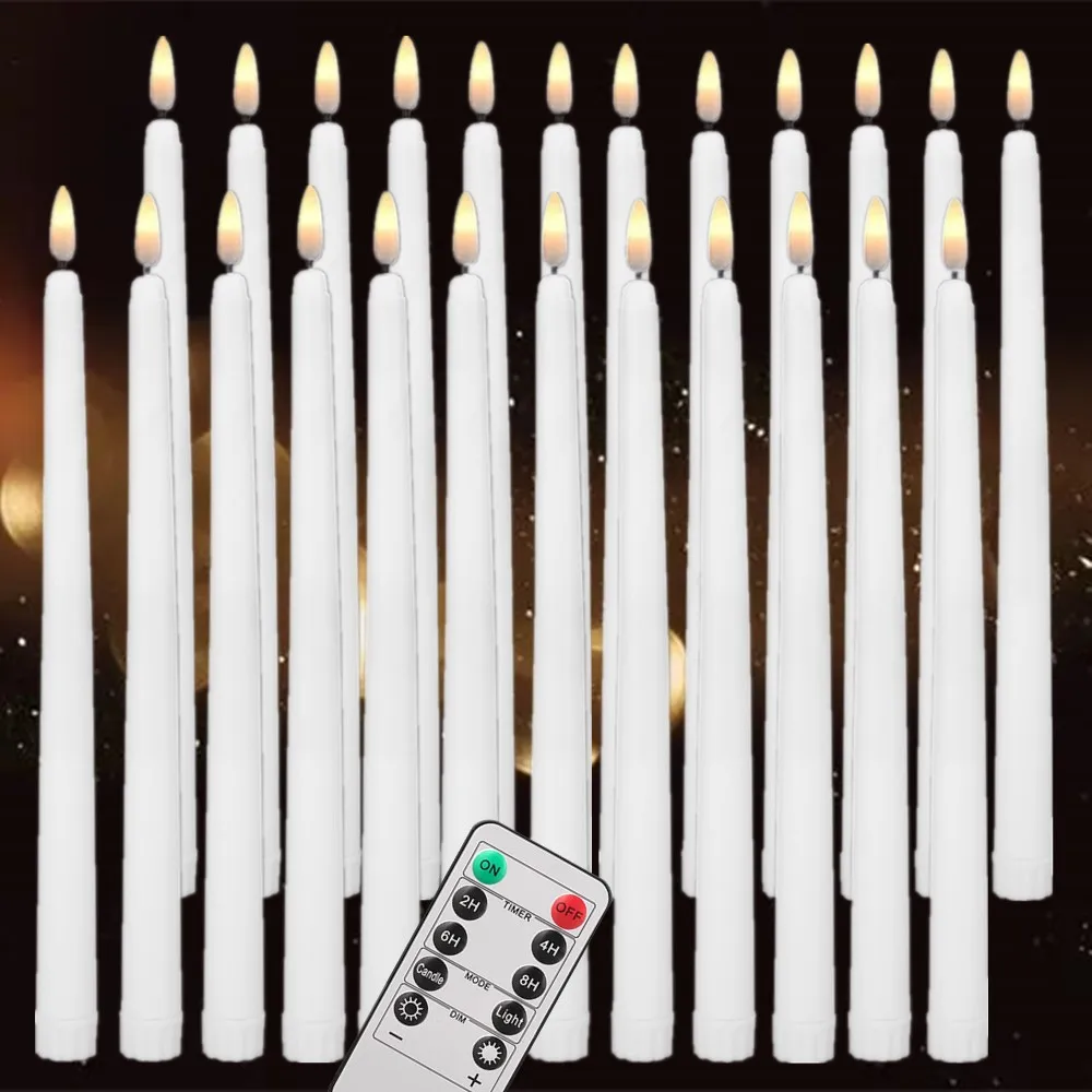 Velas LED cónicas sin llama – Decoración bodas y eventos