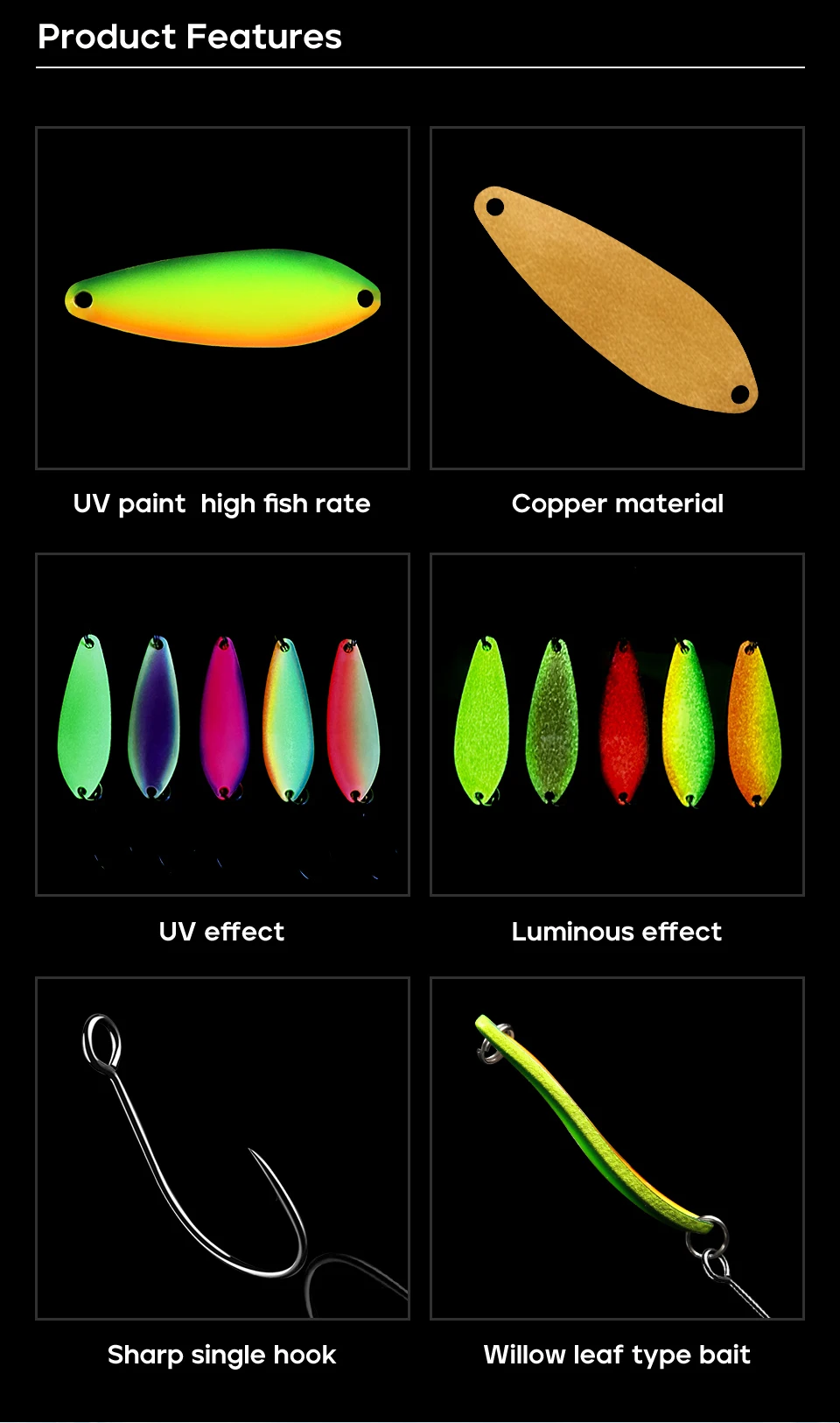 Variedad de pesos y colores del set