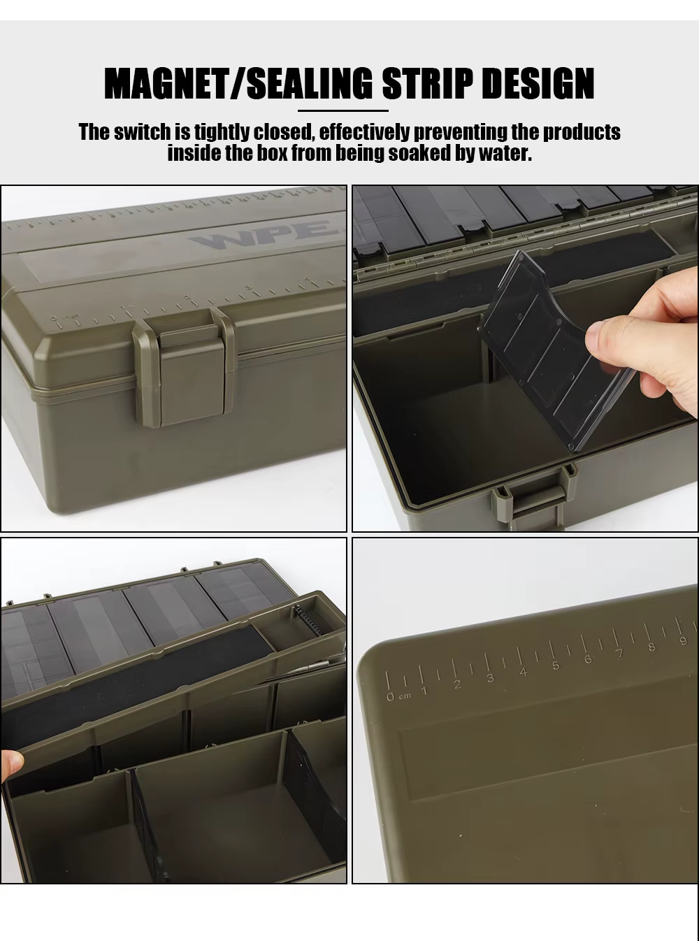 Organizador para guardar anzuelos y aparejos de carpa