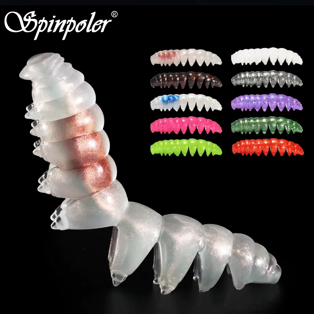 Spinpoler Gusanos TPR Flotantes – Cebo artificial para pesca a flote