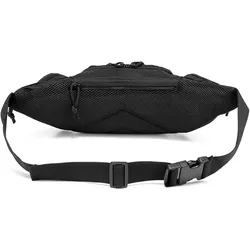 Riñonera Motocicleta Ajustable con Bolsillos Cremallera para Hombre