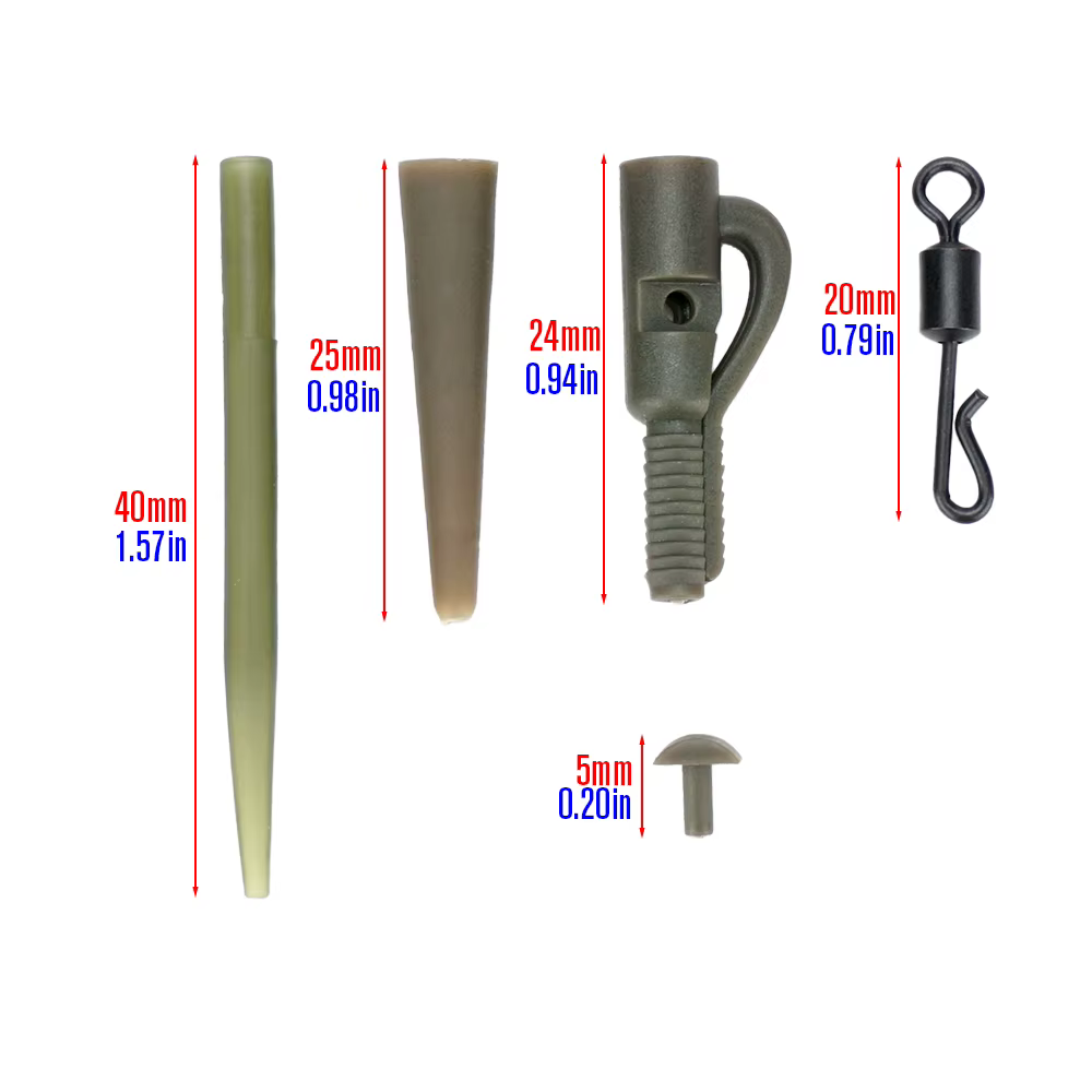 Hirisi Clips de seguridad para carpfishing con esmerillón rápido - imagen 5