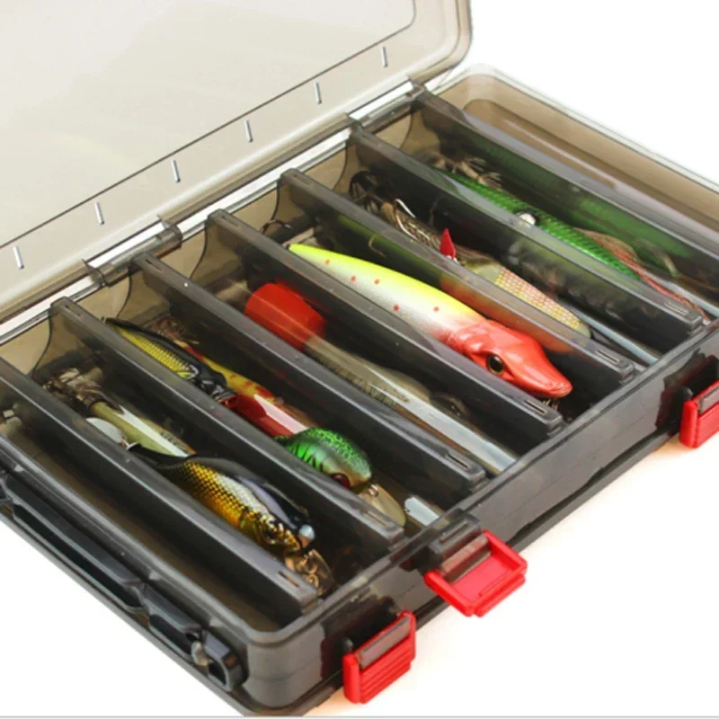 Caja de aparejos portátil con compartimentos y hebilla gran capacidad - imagen 5