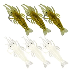 Señuelo camarón fosforescente para lubina – Vinilo luminoso de pesca