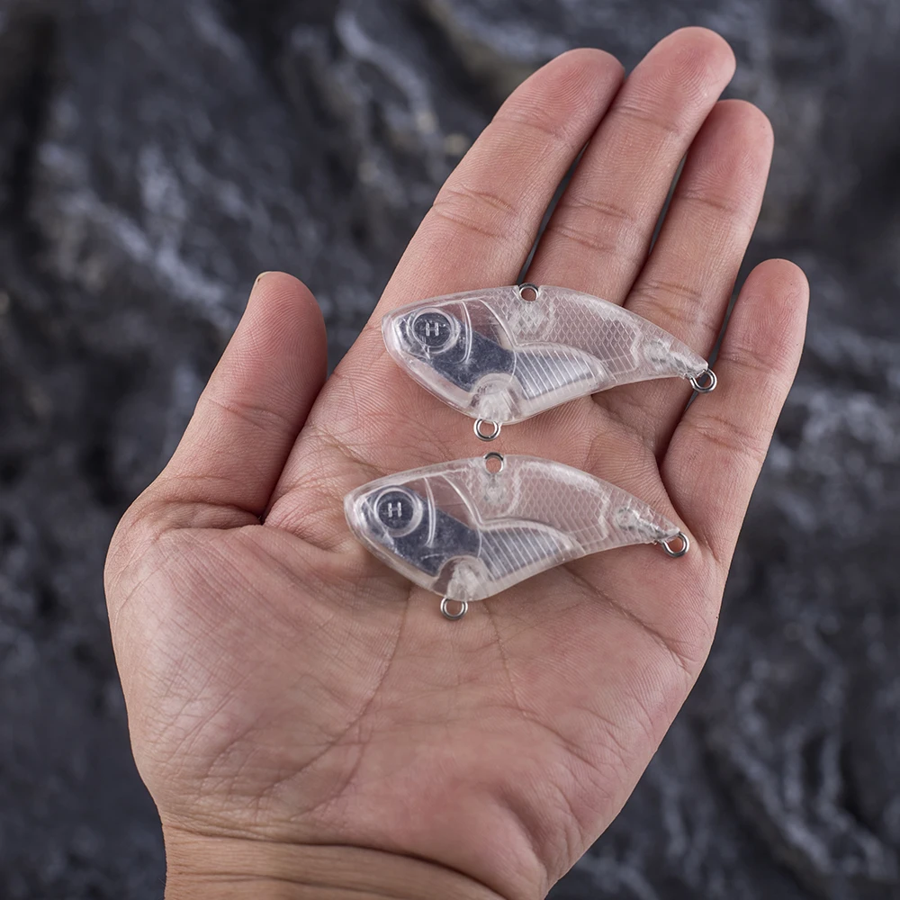 Crankbait en blanco VIB Dr.Holife, cebo duro sin pintar sin labios - imagen 2