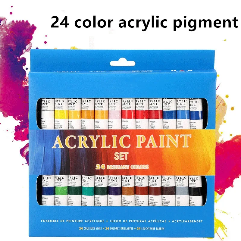 Juego de pintura acrílica no tóxica duradera para dibujo - imagen 3