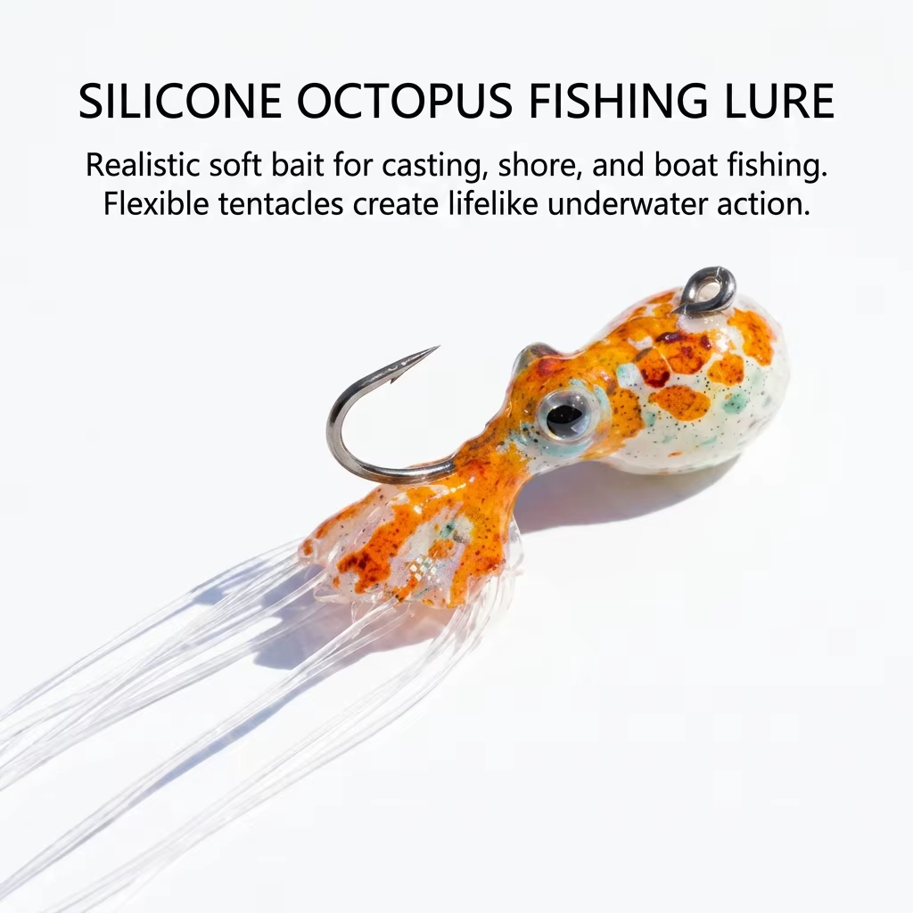 Señuelo Octopus Flexible para Pesca en Agua Dulce - imagen 2