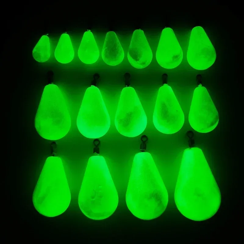 Plomos luminosos lágrima con anzuelo giratorio – Hundimiento rápido - imagen 4