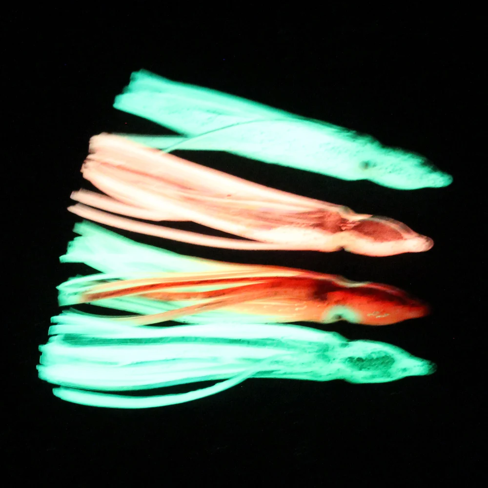Faldas de calamar y pulpo de silicona con luz suave - imagen 5