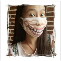 Mascarilla de algodón 3D con cachorro, cálida y antipolvo
