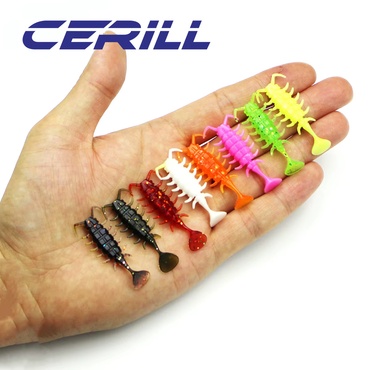 Swimbait Ceril Larva 3cm – Cebo flotante silicona lubina