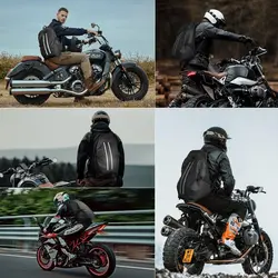 Mochila Impermeable Moto Gran Capacidad con Reflectante