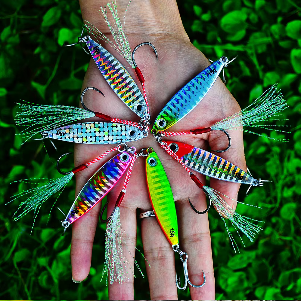 Señuelos Jig Head Proberos 7-30G Ojos 3D Anzuelos Dobles - imagen 5