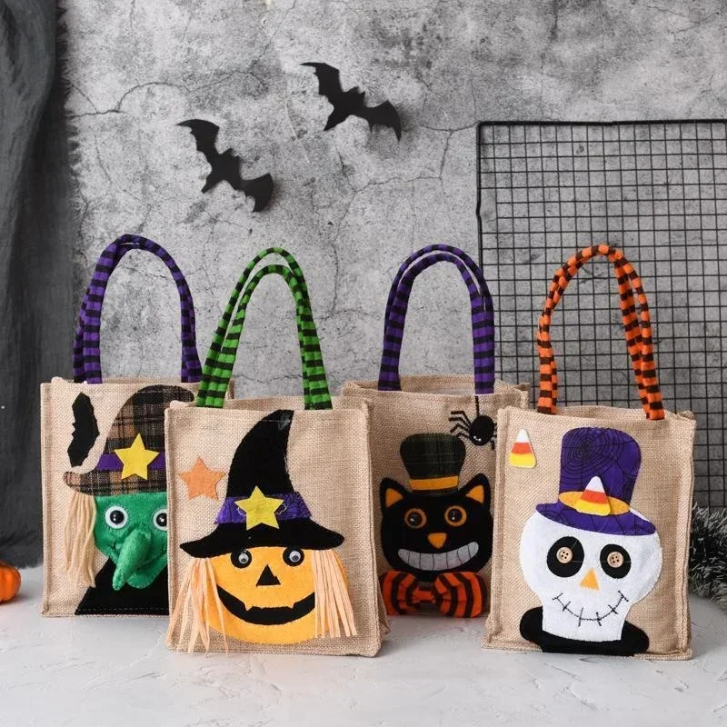 Bolsa de regalo Halloween 2026 de tela no tejida con calabaza