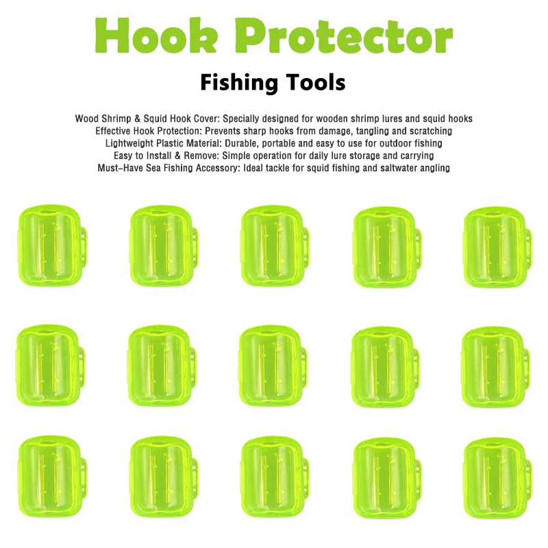Protecciones de anzuelos de plástico para pesca