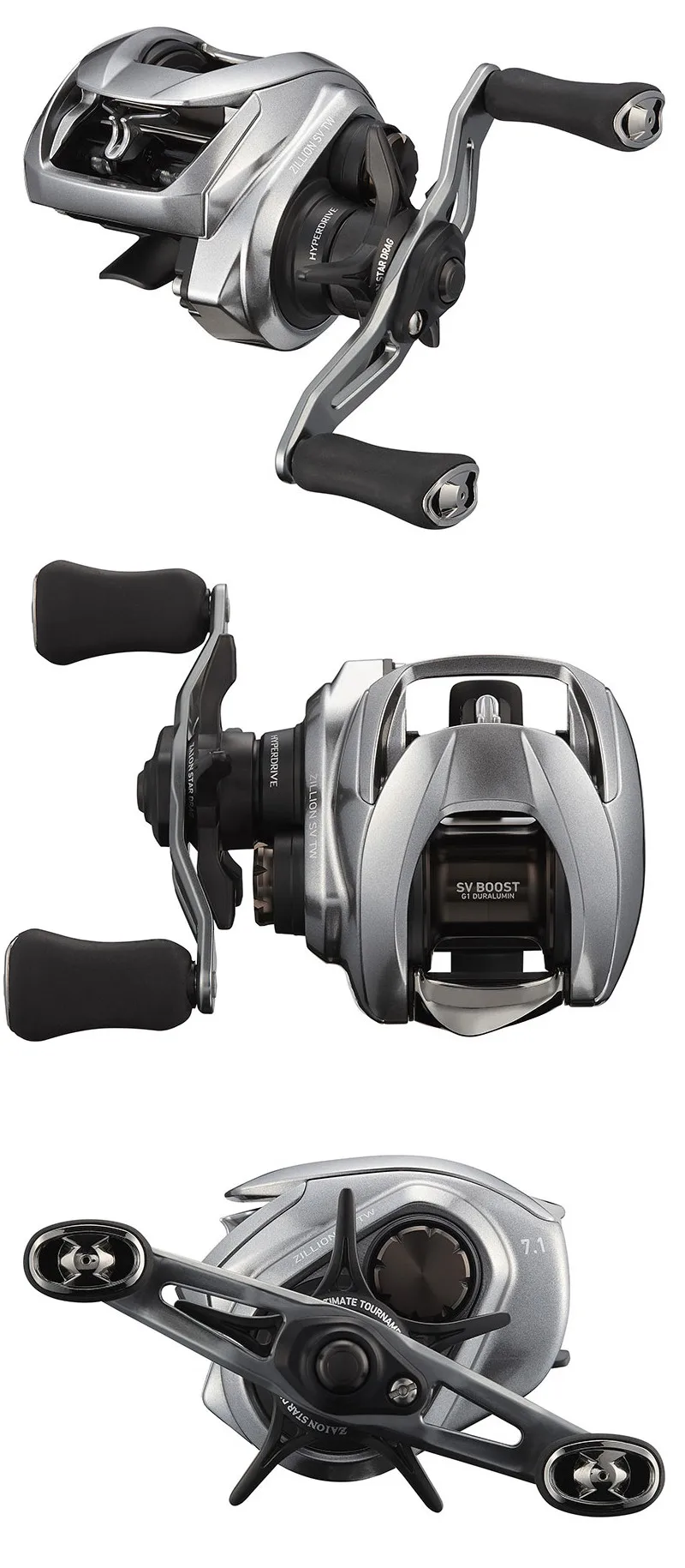 Vista superior del DAIWA ZILLION SV TW G