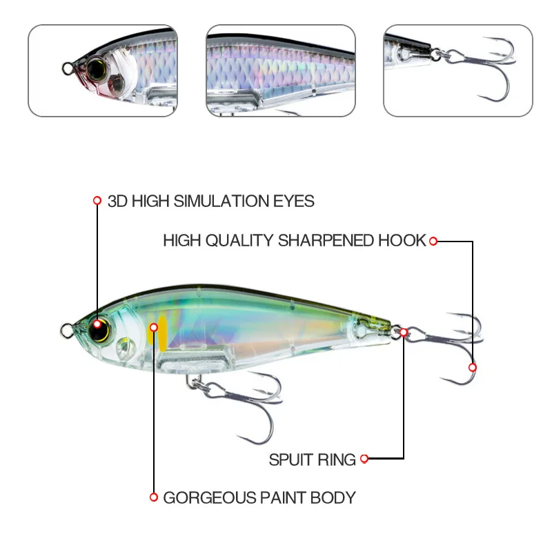 Señuelo preparado para pesca en costa