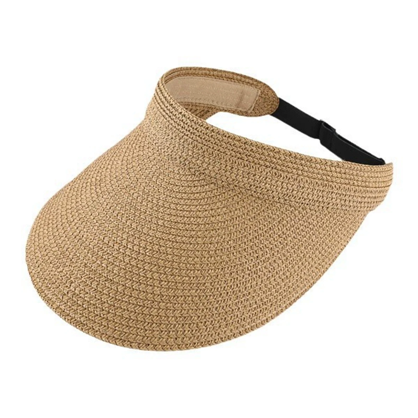 Protección solar del sombrero de ala ancha en un día de playa