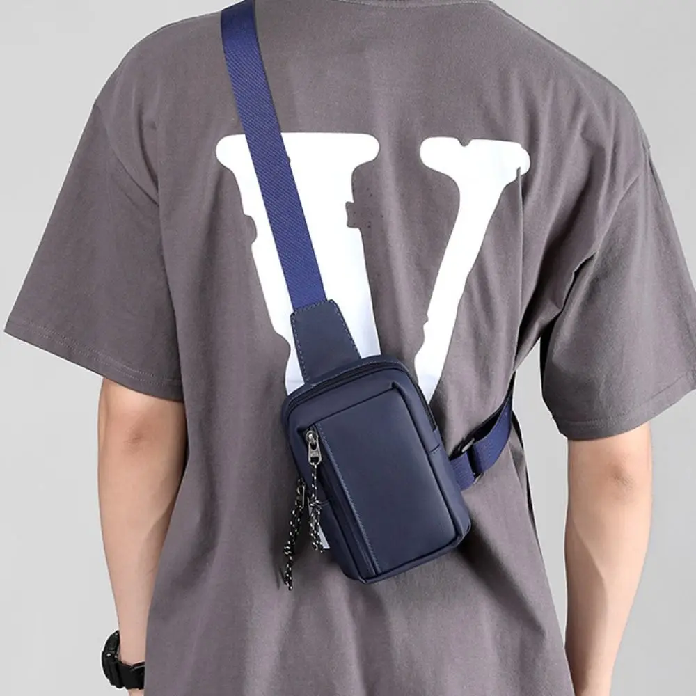 Bolsa de pecho Oxford cruzada para hombre – mini bandolera casual - imagen 4