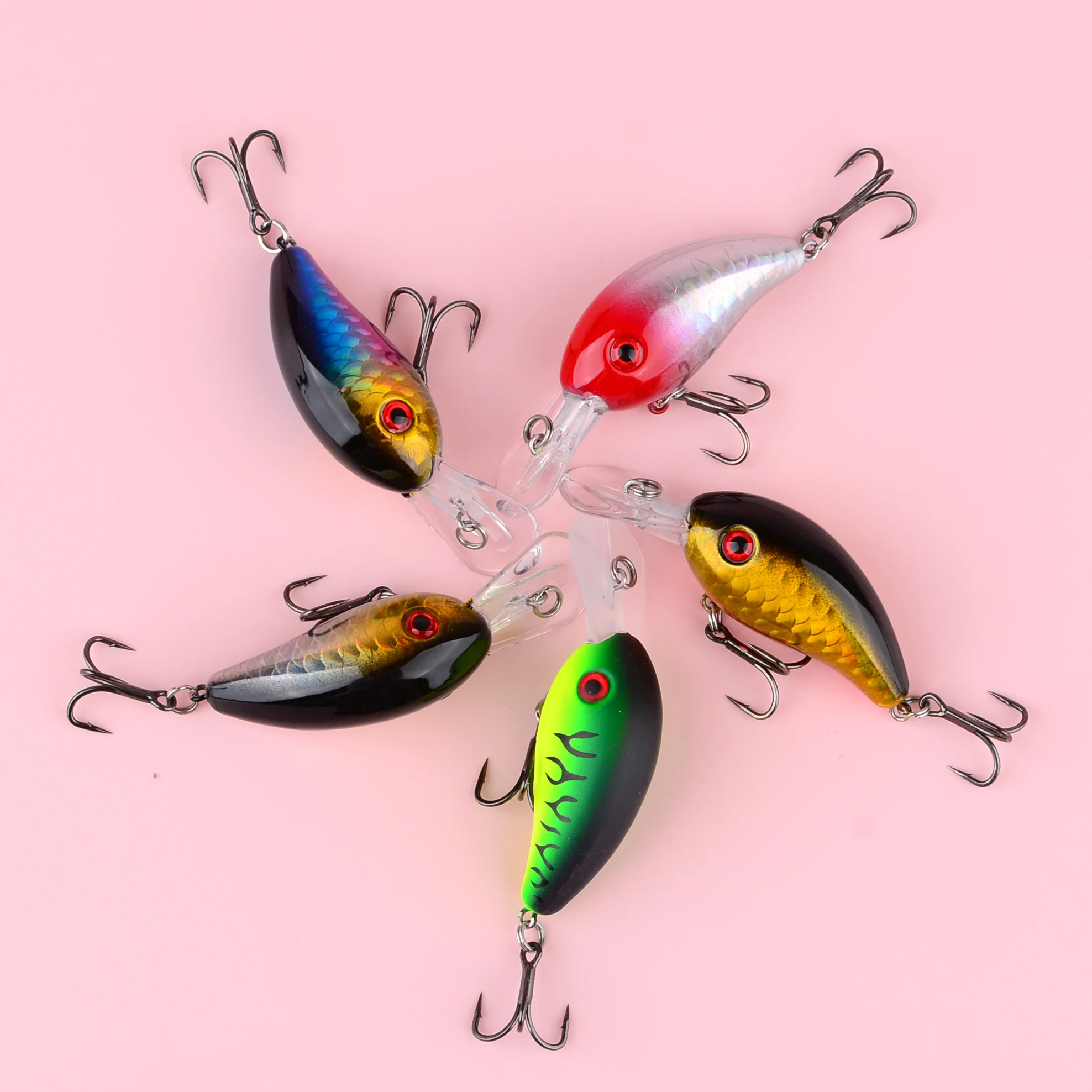 Wobbler compacto para pesca