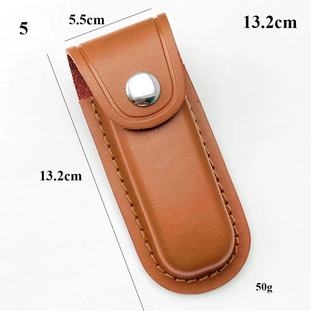 Funda de cuero marrón con presilla para cinturón exterior - imagen 5