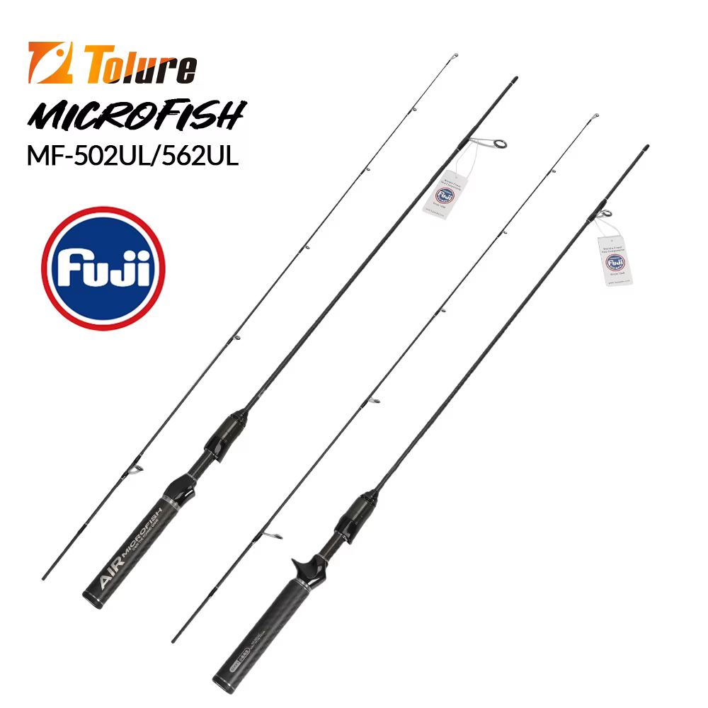 Caña Spinning TOLU Microfish – Ultraligera con anillas Fuji