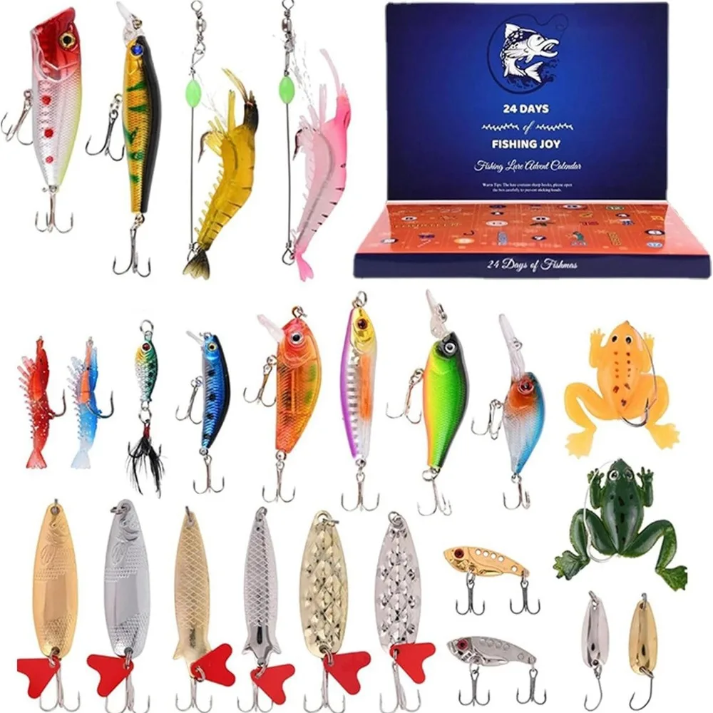 Calendario Adviento pesca 24 días con señuelos – Regalo Navidad