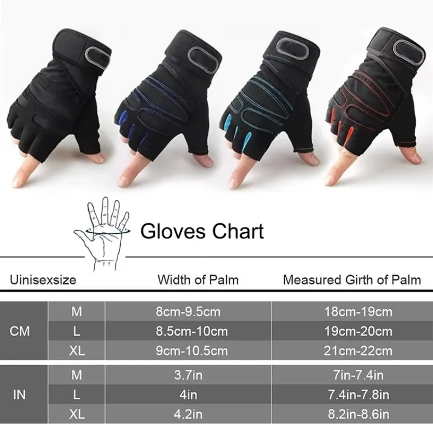 Guantes de levantamiento de pesas para gimnasio con agarre - imagen 4