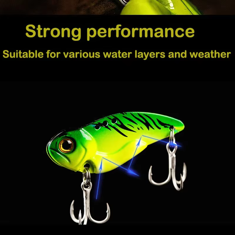 Señuelo VIB Metal Crankbait – Cuchara vibratoria hundida invierno - imagen 5