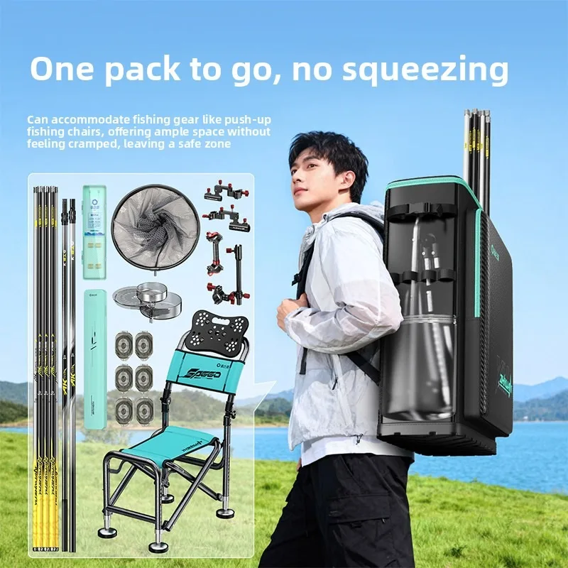 Bolsa para silla de pesca Knight tipo cubo ligera, carcasa rígida - imagen 4