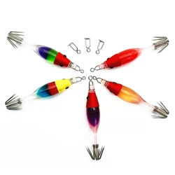 FishTrip Clips a presión calamar Perla Tataki Jig resistentes corrosión