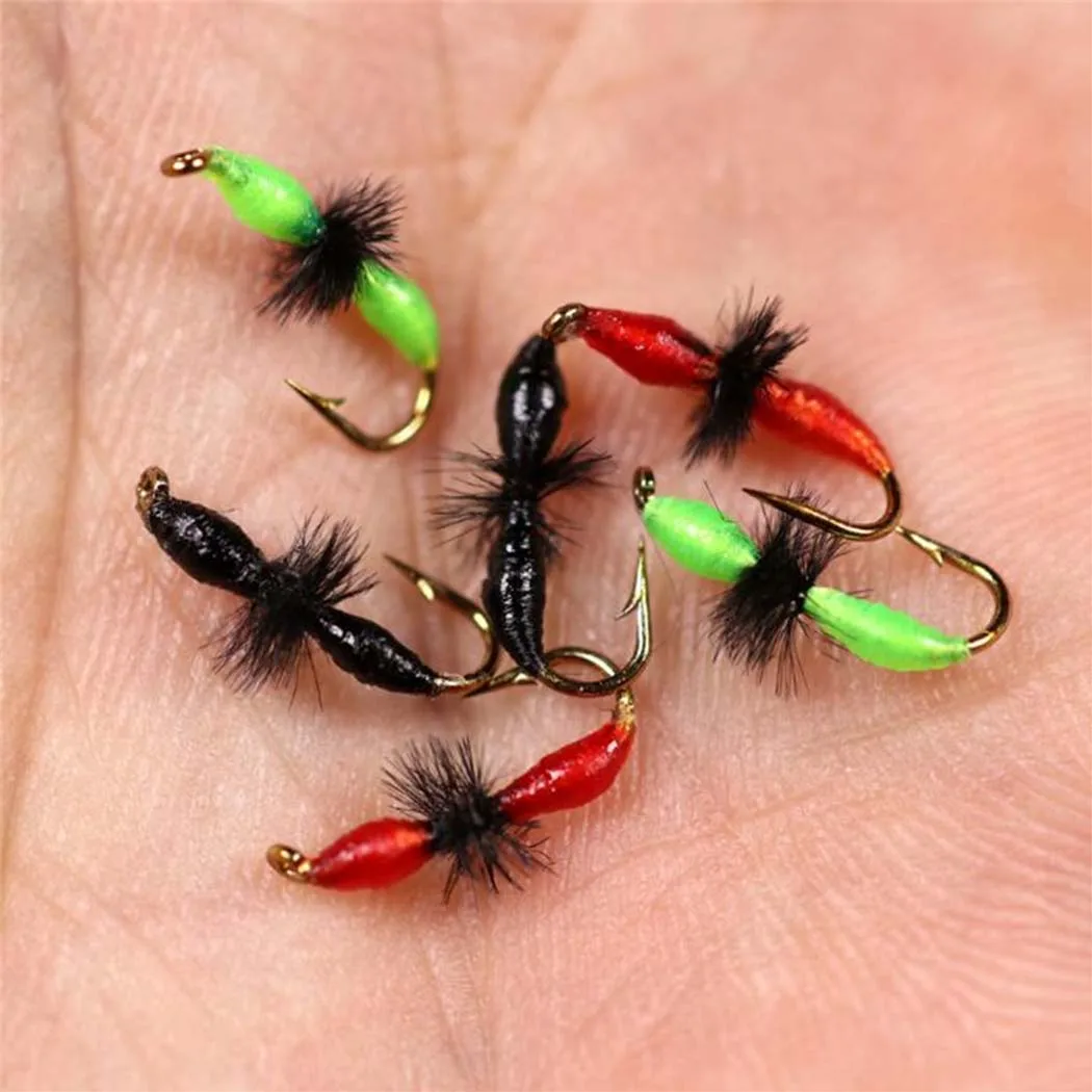 Señuelo de mosca seca listo para lanzar