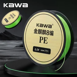 Línea de pesca trenzada Kawa New Fishing PE Verde – suave