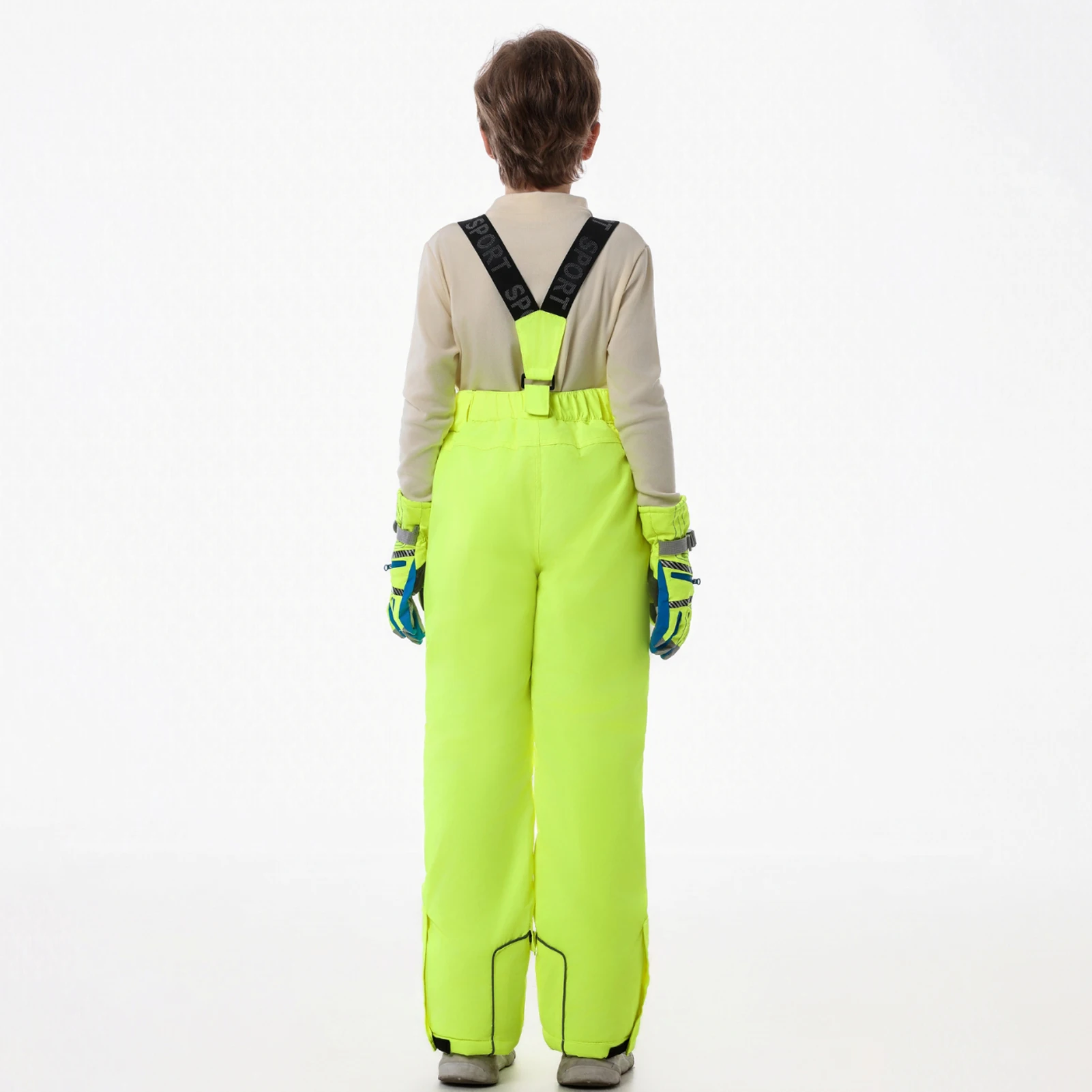 Traje de nieve impermeable para niños con capucha y tejido cálido - imagen 4