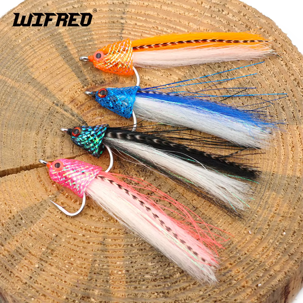 Wifreo Streamer con anzuelo de acero inoxidable y ojo 3D para trucha - imagen 3