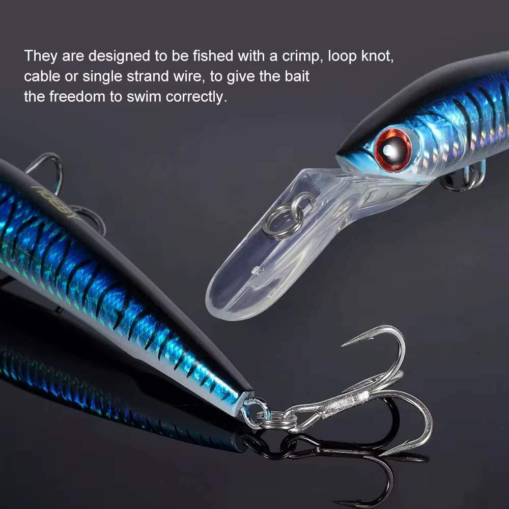 Señuelo para lucio Noeby Minnow 18cm – Wobbler duro hundible - imagen 5
