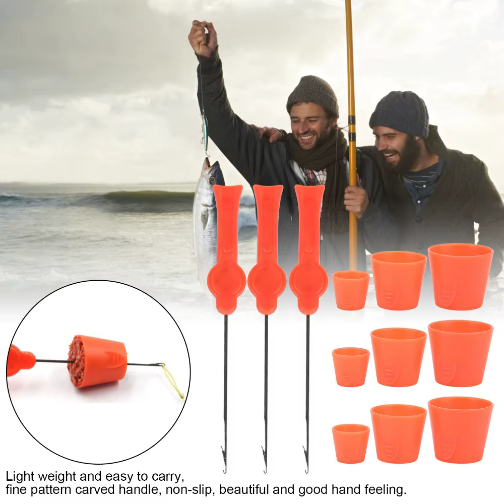 Kit Molde Cónico Pellets con Aguja de Cebado – Pesca Deportiva