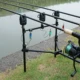 Hirisi Alarmas pesca carpa LED azul resistente al agua