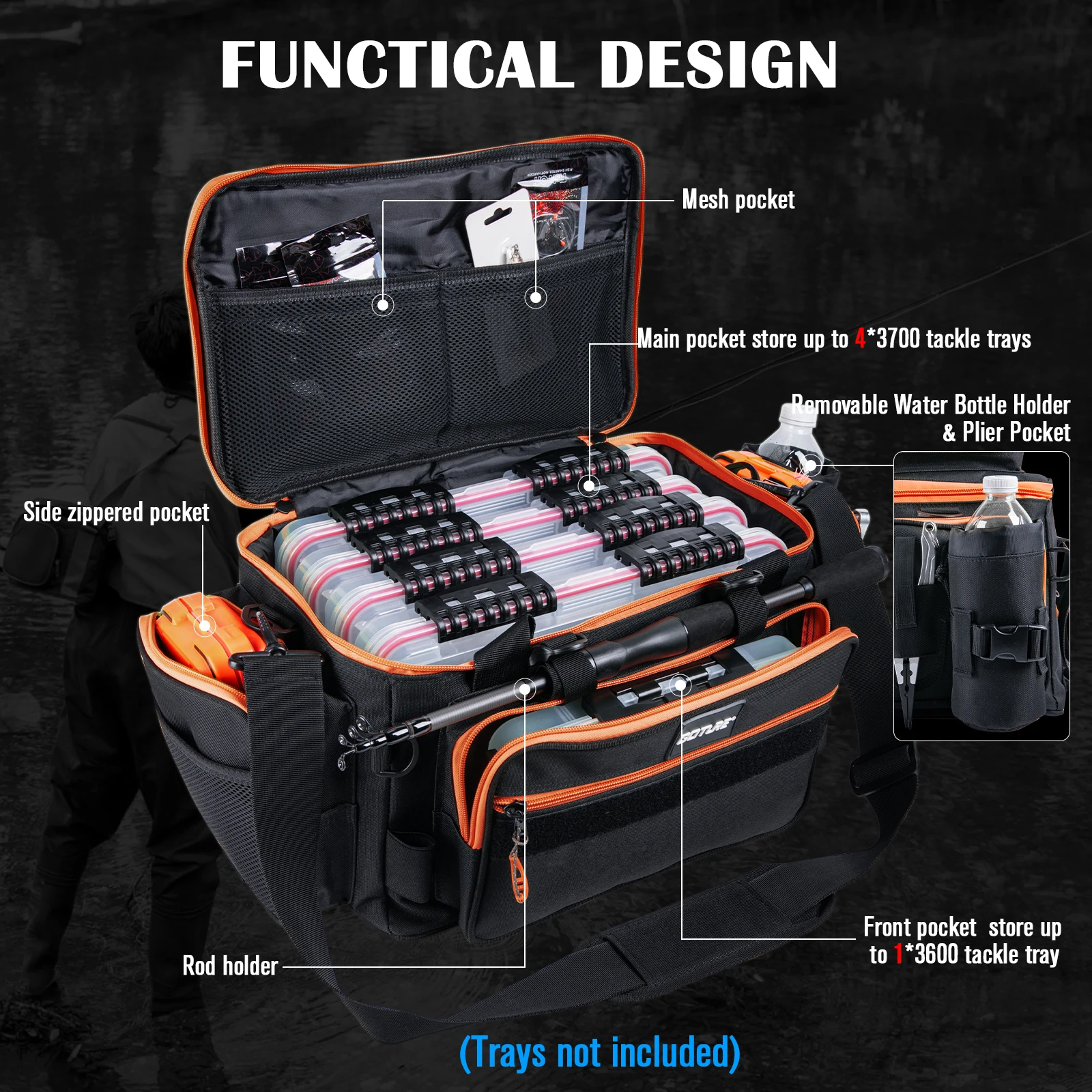 Bolsa impermeable de aparejos Goture para señuelos - imagen 5