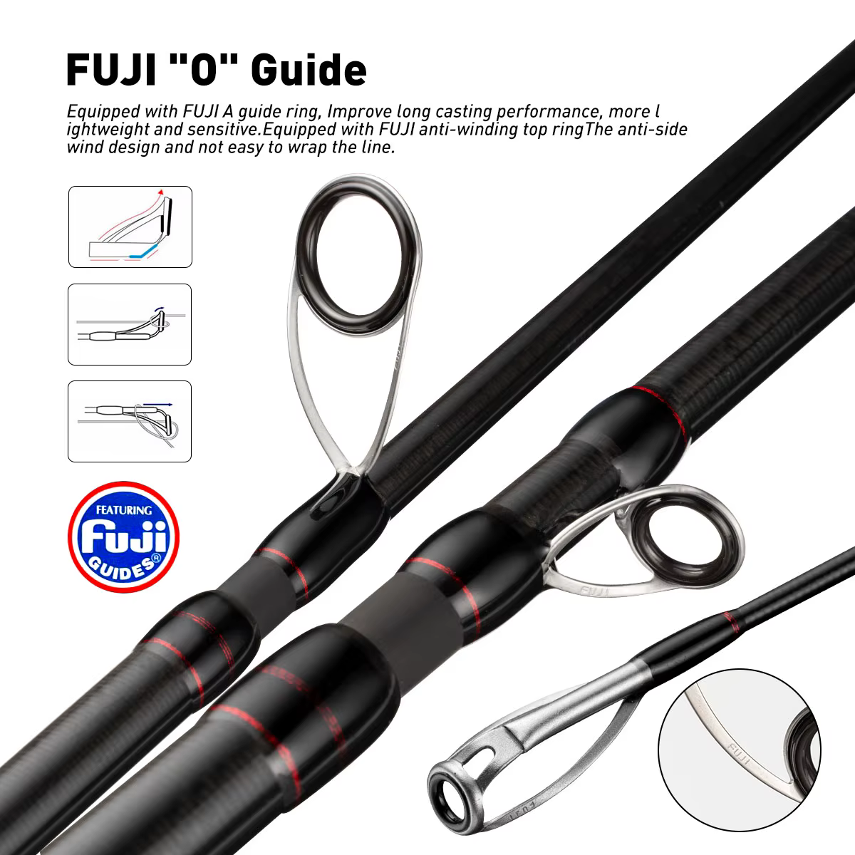 Caña extensible JerkBait 5 secciones – 2,10 m pesca viaje profesional