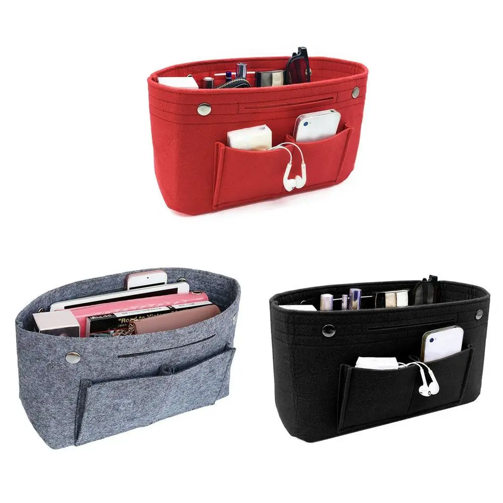 Organizador de bolso con inserto de fieltro y forro interior - imagen 4