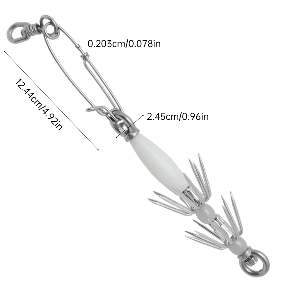 Anzuelo calamar paraguas 26-28 cm con anilla giratoria