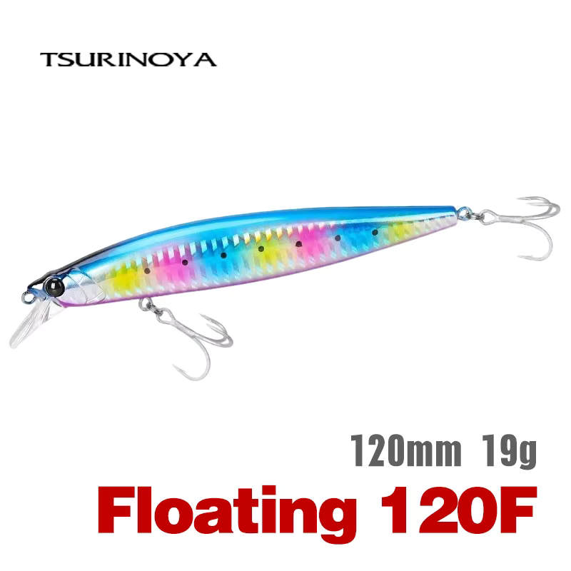 Señuelo TSURINOYA 120F Flotante de Tungsteno – Ultra Largo Alcance